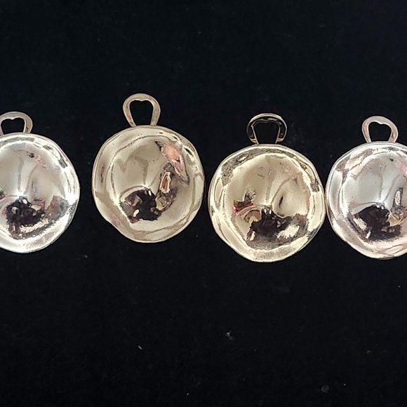 JJG Silver Tone Clip On Earrrings - Picture 1 of 9